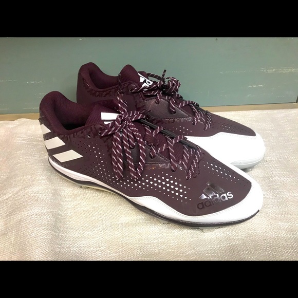 maroon adidas cleats